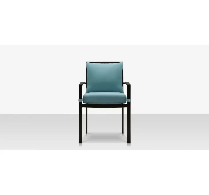 Source Furniture Dynasty Dining Arm Chair Black Front
