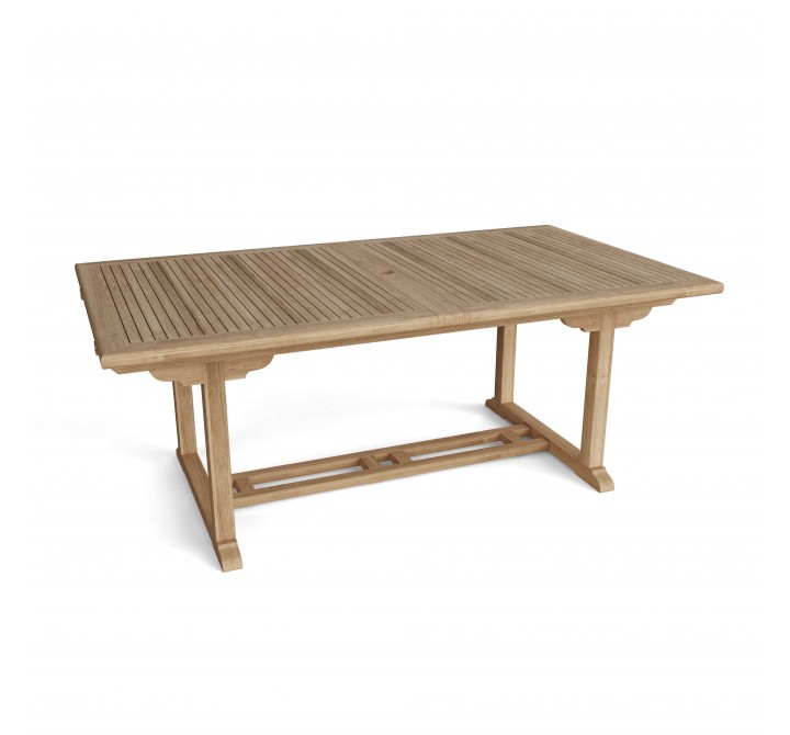 Anderson Teak Valencia 117-inch Rectangular Table with Double Extensions-1