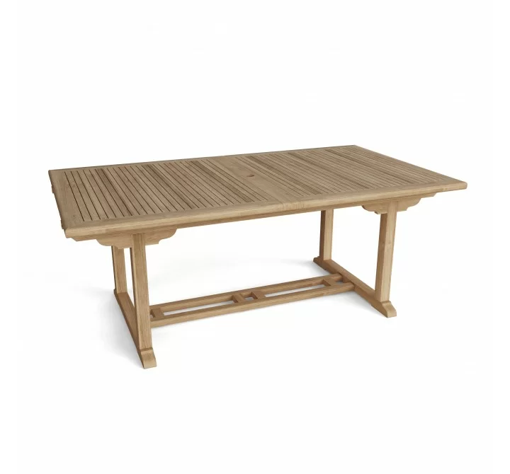 Anderson Teak Valencia 117-inch Rectangular Table with Double Extensions-1