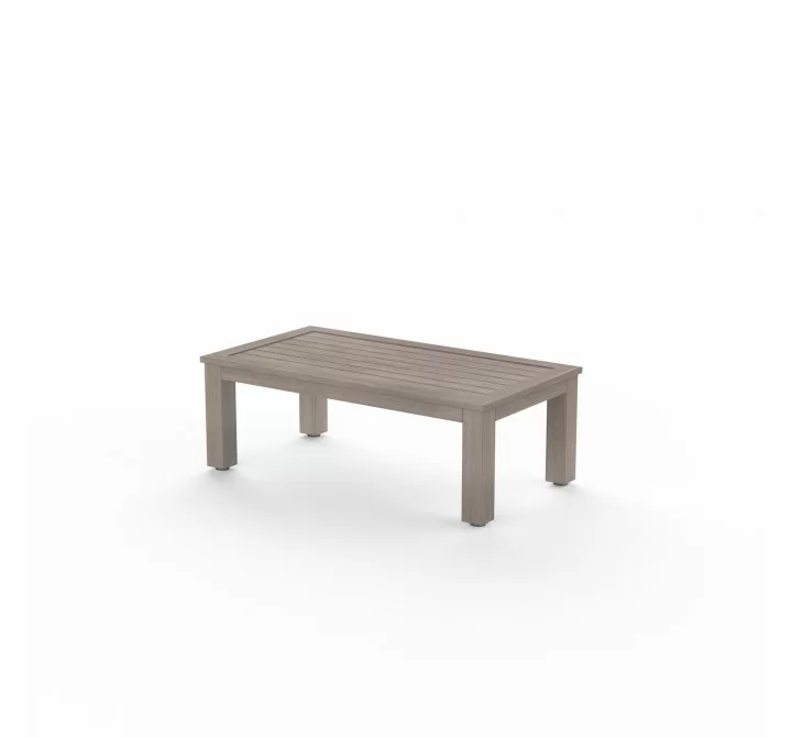 Sunset West Laguna Aluminum Coffee Table - Front Side Angle
