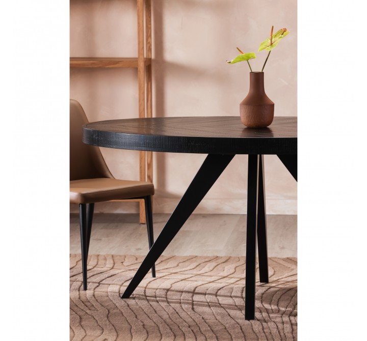 Moe's Home Collection Parq Oval Dining Table Black - Lifestyle