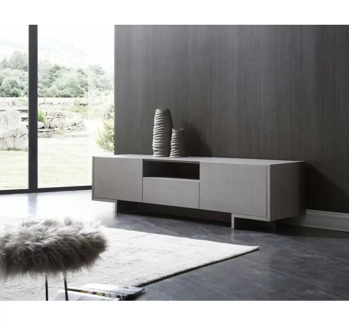 Noah Tv Unit In In Dark Grey Oak Veneer - Lifestyle