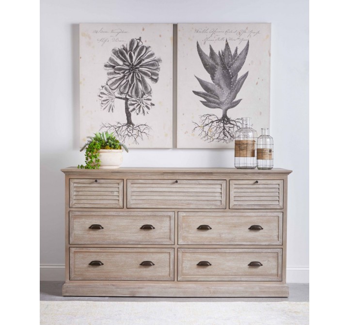 Essentials For Living Eden 7-Drawer Media Dresser - Lifestyle