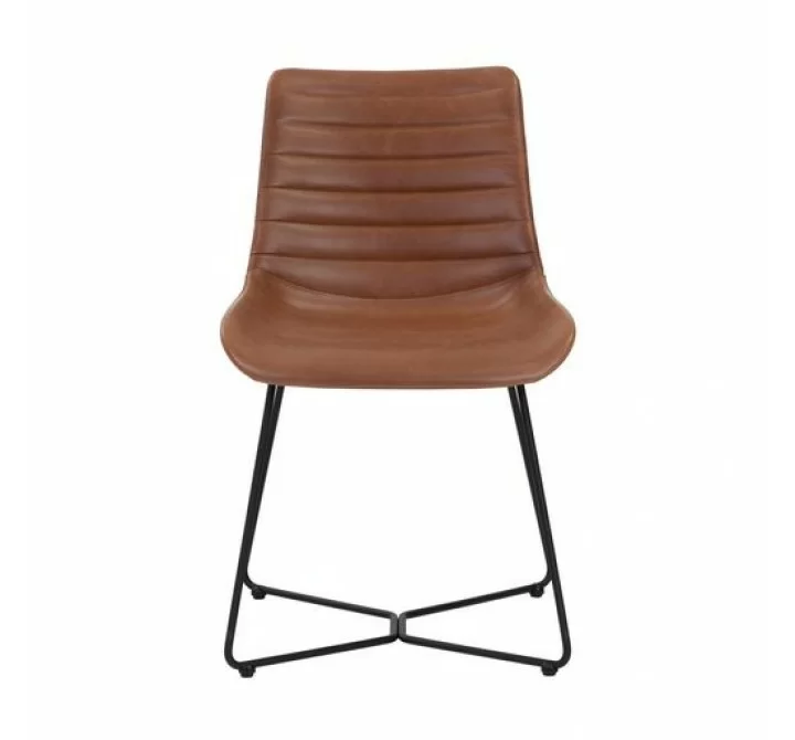 Sunpan Gracen Dining Chair in Hazelnut - Front Angle