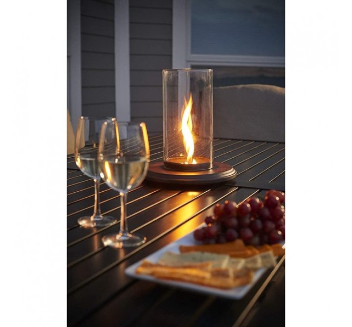 Outdoor Greatroom Company Intrigue TableTop Fire Feature Mounts - Lifestyle