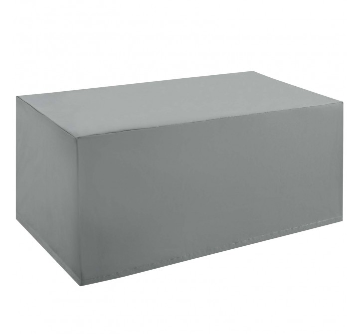 Modway Immerse Convene / Sojourn / Summon Coffee Table Outdoor Patio Furniture Cover - Gray - Front Side Angle