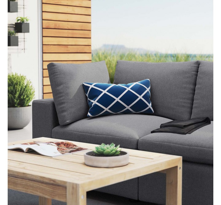Modway Commix Sunbrella® Outdoor Patio Loveseat in Gray - Lifestyle