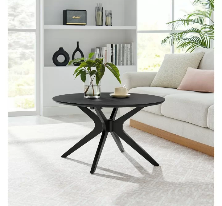 Modway Crossroads Round Wood Coffee Table 