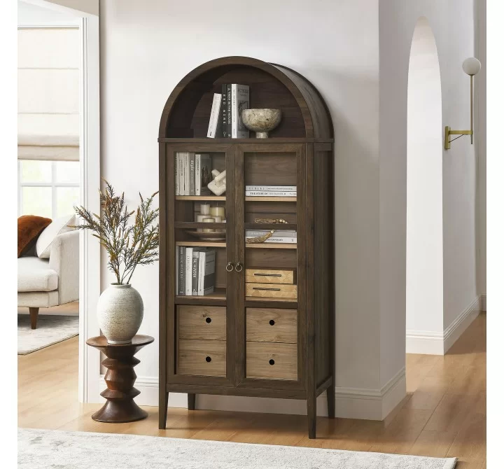 Modway Nolan Tall Arched Storage Display Cabinet 1