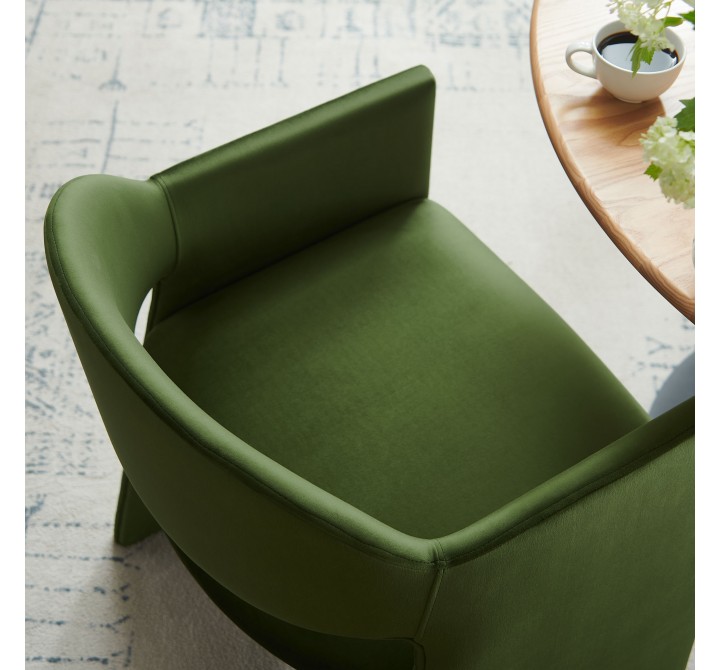 Modway Talia Performance Velvet Dining Armchair Green top