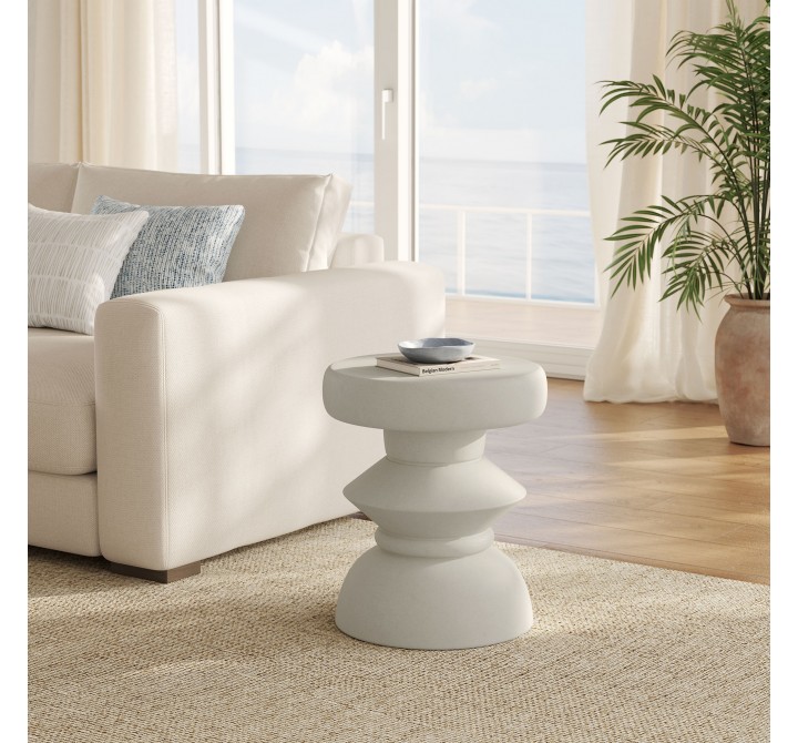 Modway Terza Indoor - Outdoor Patio Concrete Side Table Indoor