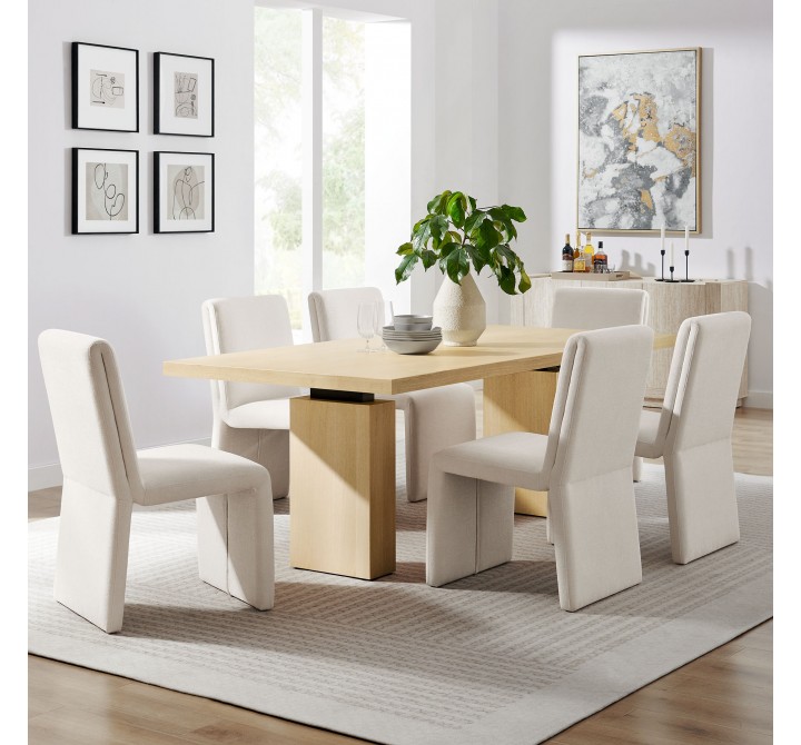 Modway Piston 82" Rectangular Wood Dining Table 1