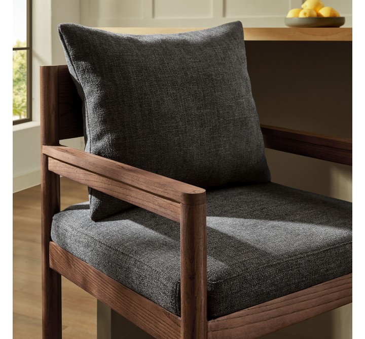Modway Remington Wood Bar Stool Gray