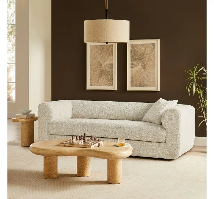 Modway Leif 89" Boucle Upholstered Sofa