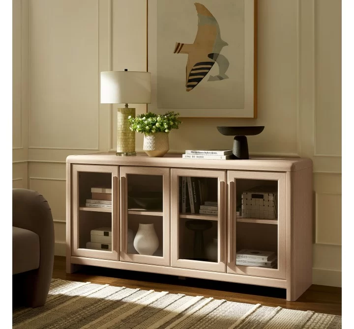 Modway Evren 4-Door Sideboard Storage Display Cabinet