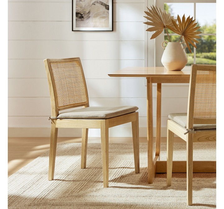 Modway Ovard Wood and Rattan Dining Chair 