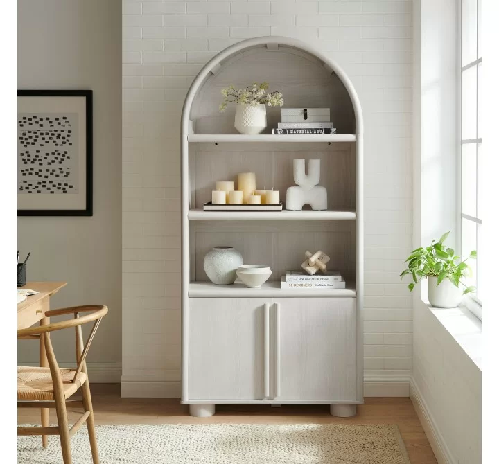 Modway Bellamy Tall Arched Display Cabinet Bookcase