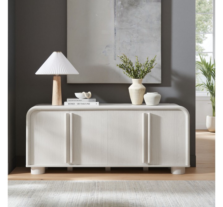 Modway Bellamy Curved 4-Door Sideboard Cabinet