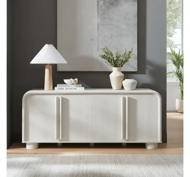Modway Bellamy Curved 4-Door Sideboard Cabinet