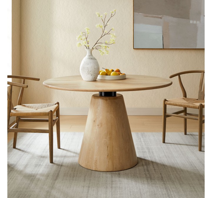 Modway Sabelle 47" Round Wood Dining Table