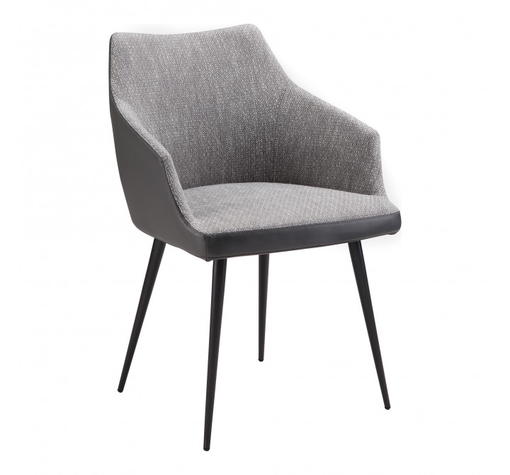 Moe's Home Collection Becket Dining Chair - Grey - Front Side Angle