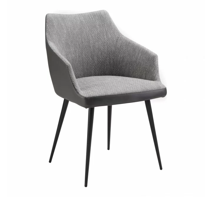 Moe's Home Collection Becket Dining Chair - Grey - Front Side Angle