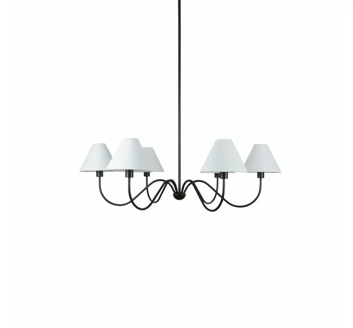 Moe's Home Collection Whitney Chandelier in Blackened Bronze - Front