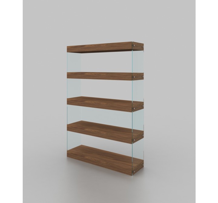 J&M Furniture CE Curio-Walnut