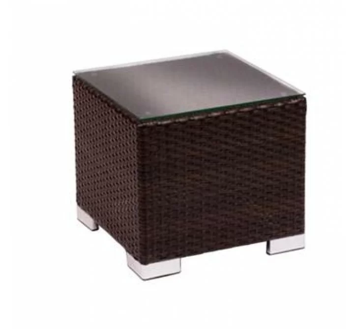 Aruba End Table Java Wicker - No Glass