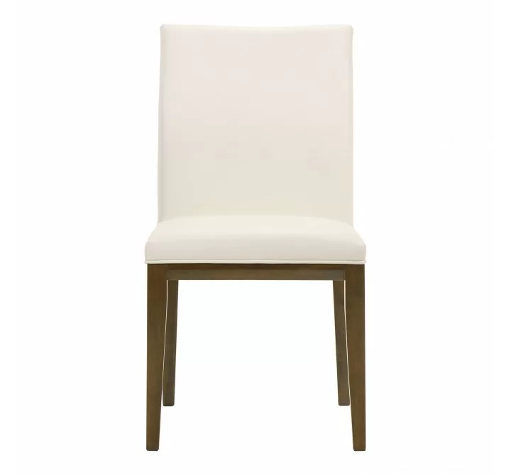 Moe's Home Collection Frankie Dining Chair in White - Set of Two - Front Angle