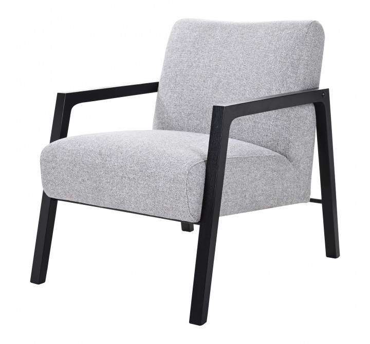 Moe's Home Collection Fox Chair Beach Stone - Grey - Front Side Angle
