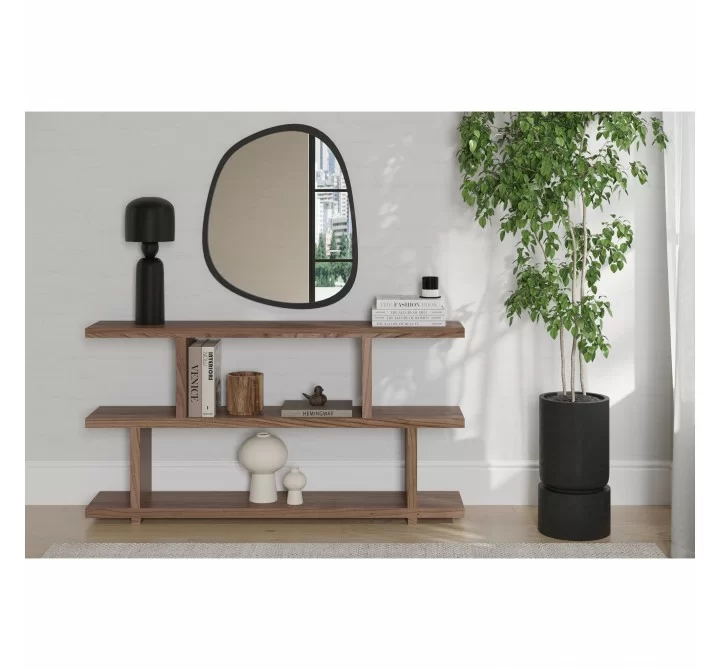 Moe's Home Collection Miri Shelf Small - Walnut - Lifestyle