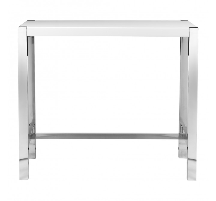 Moe's Home Collection Riva Bar Table - White - Front Angle