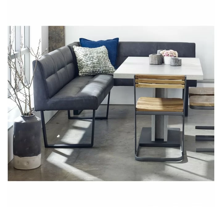 Moe's Home Collection Hanlon Corner Bench - Dark Grey - Lifestyle