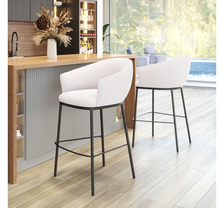 Essen Barstool in Ivory- Lifestyle 1