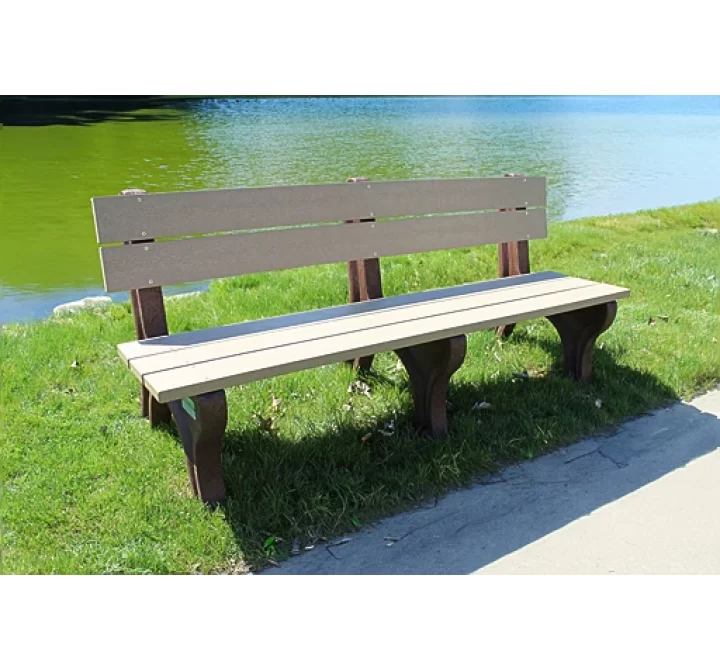 Polly Products Economizer Traditional Backed Bench