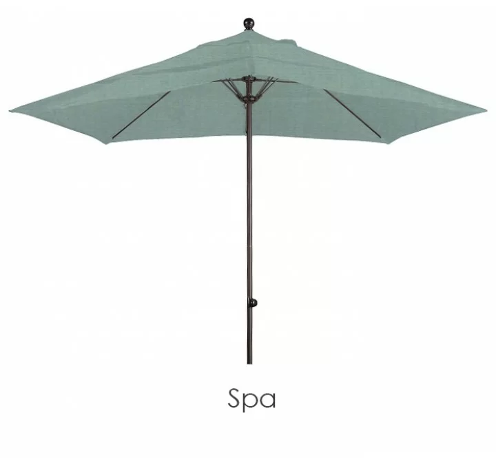 California Umbrella 11' Fiberglass Market Umbrella EasyLift No Crank No Tilt Bronze