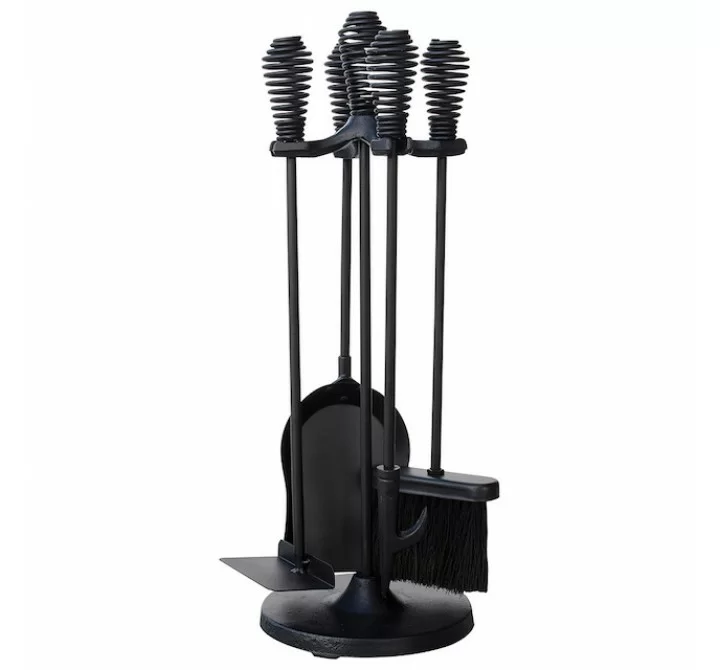 Mr. Bar-B-Q UniFlame® 5 Piece Black Finish Stove Set with Spring Handles