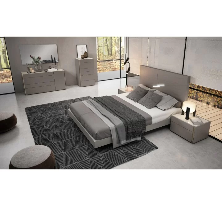 J&M Furniture Faro Premium Bedroom Collection in Grey