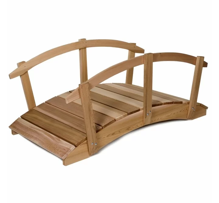 All Things Cedar 8' Garden Bridge & Side Rails