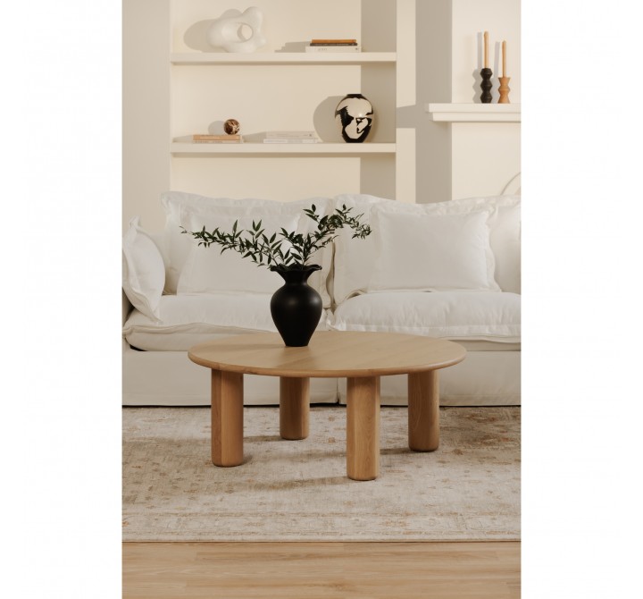 Moe's Home Collection Milo Coffee Table, Oak - Lifestyle