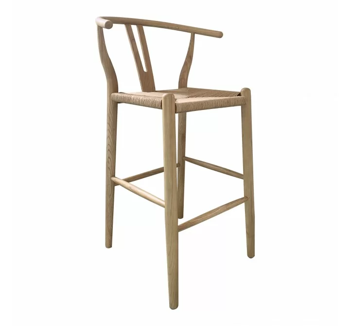 Ventana Counterstool Natural - Front Side Angle