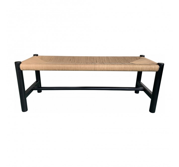 Moe's Home Collection Hawthorn Bench Small/Large in Natural - Front Angle