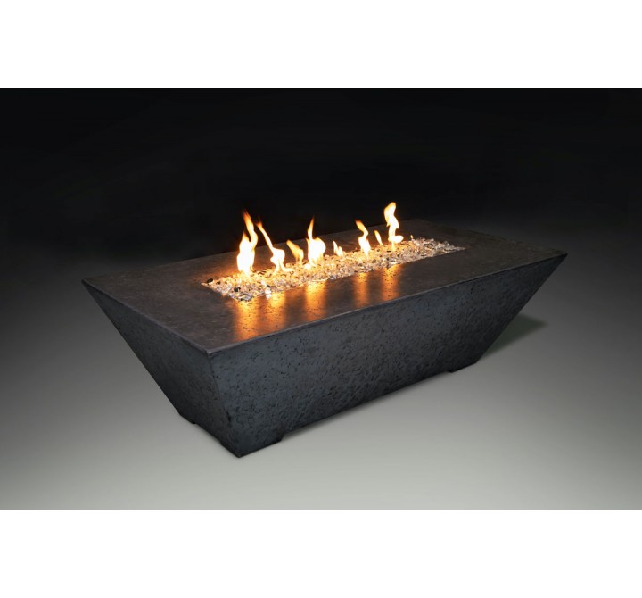 Grand Canyon Rectangular Fire Table - Black