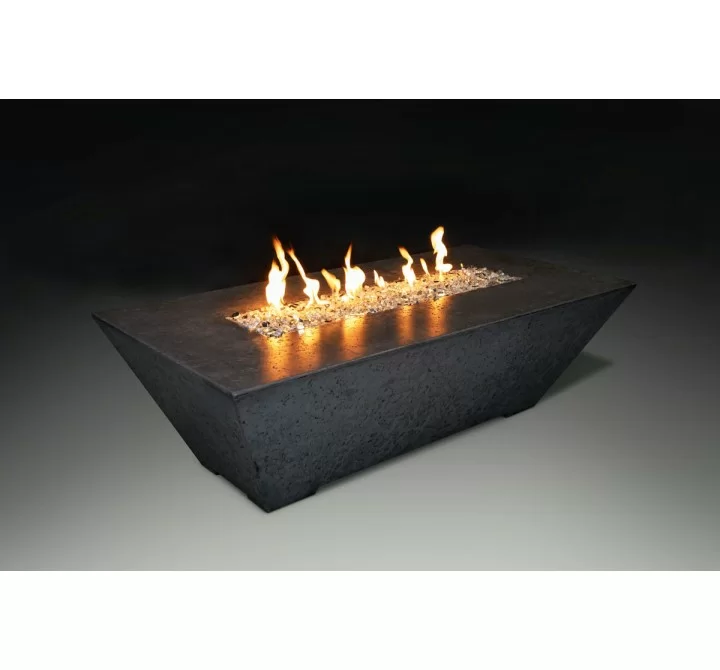 Grand Canyon Rectangular Fire Table - Black