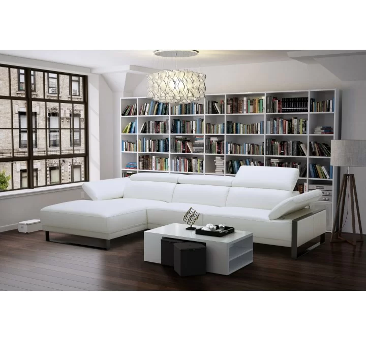 J&M Furniture Fleurier Leather Sectional