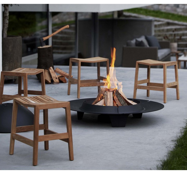 Cane-Line Flip Stool, Stackable