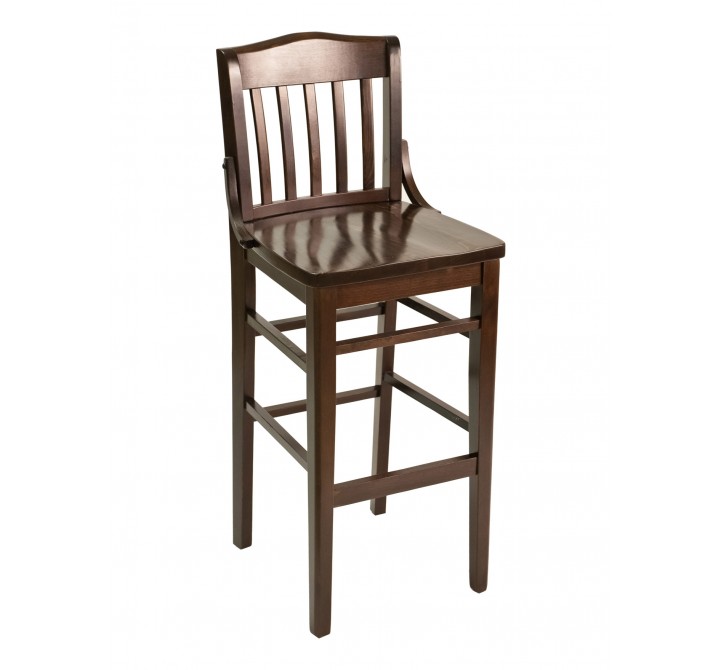 European 43.5" Beech Wood Barstool - FLS-02B