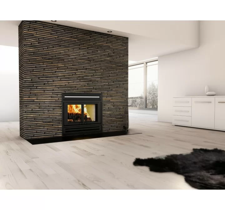 Valcourt Fireplace Manoir Wood Burning Fireplace with Chimney - Lifestyle 