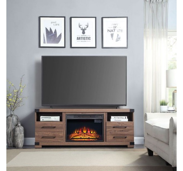 Manhattan Comfort Electric 23 " Fireplace Box with Heat Functionality Set